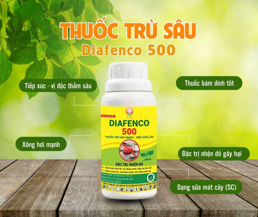 Thuốc đặc trị nhện đỏ Diafenco 500