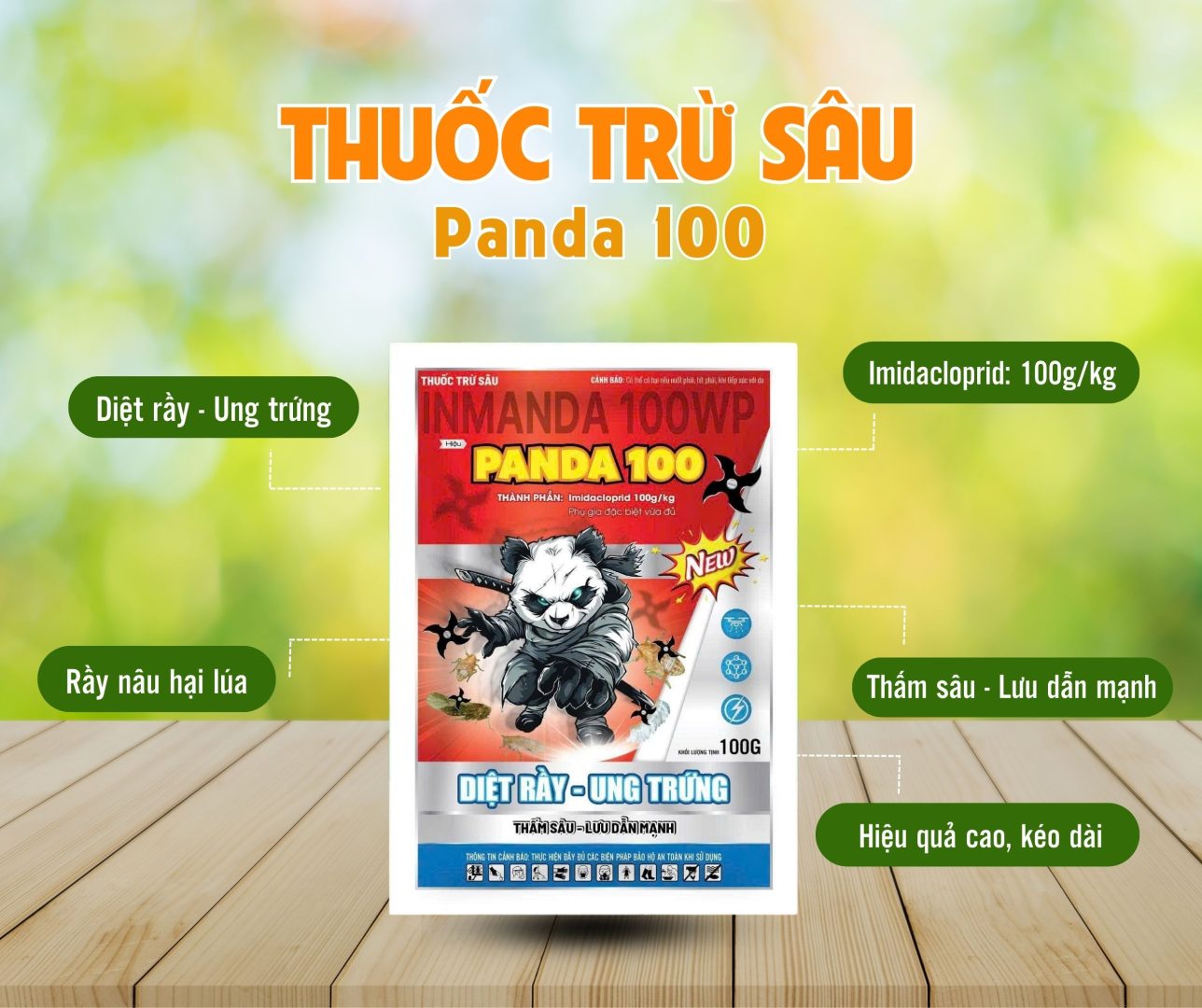 Thuốc ung trứng rầy rệp Panda 100