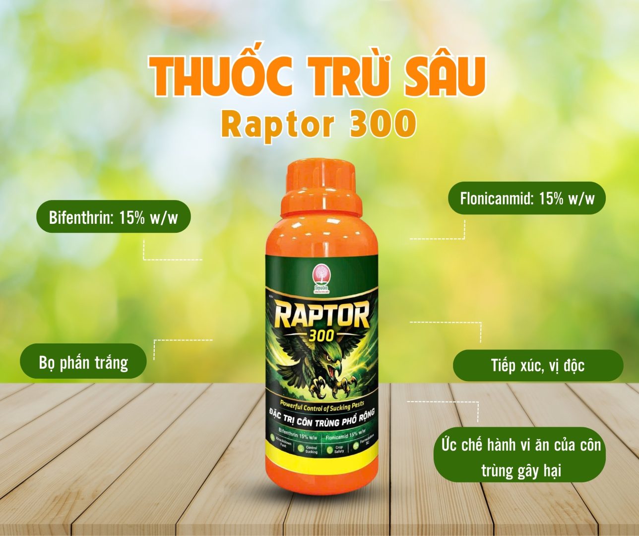Thuốc trị bọ phấn trắng Raptor 300